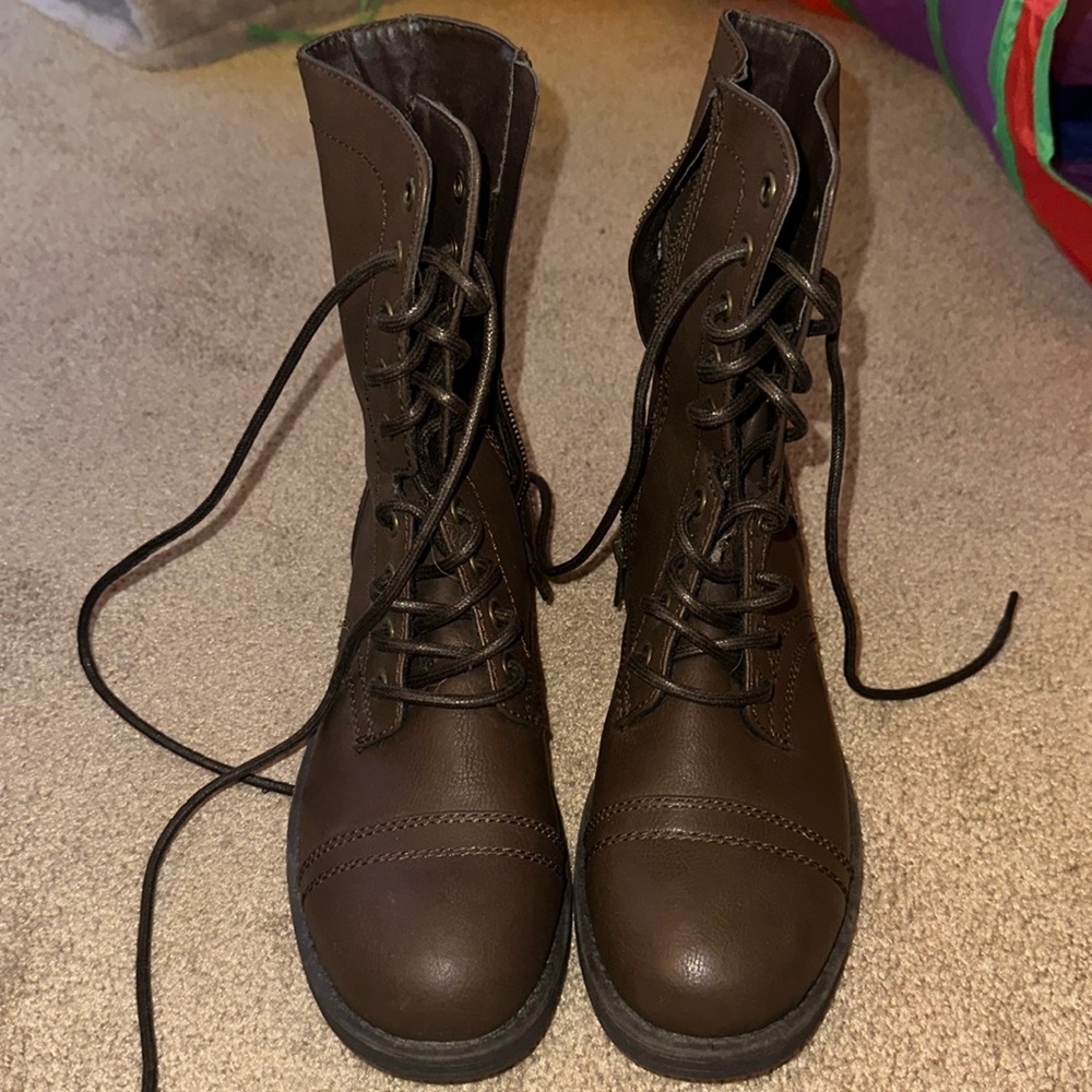 Brown Laced Boots